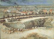 Vincent Van Gogh Outskirts of Paris near Montmartre (nn04) Sweden oil painting artist